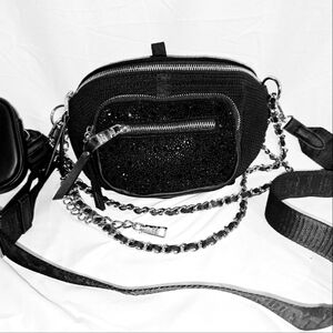 Steve Madden Maxima Rhinestone Fanny Pack Crossbody Bag